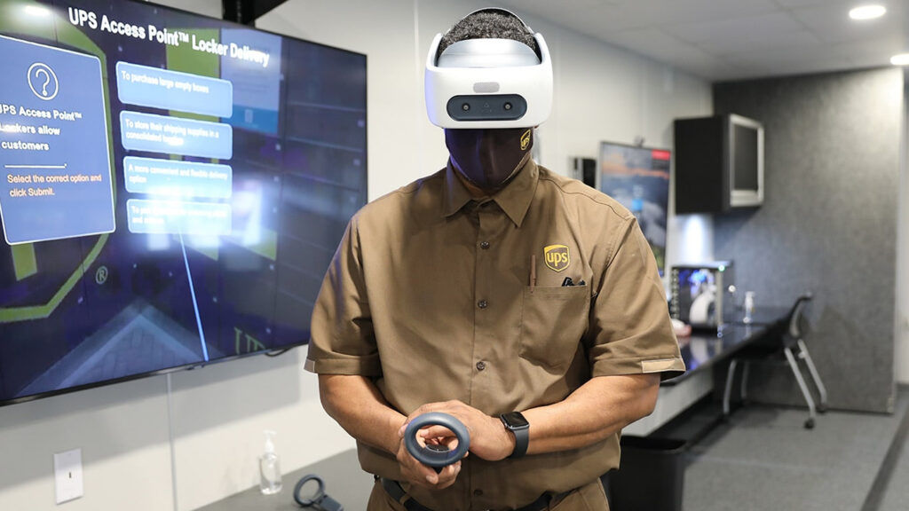 UPS virtual reality in business