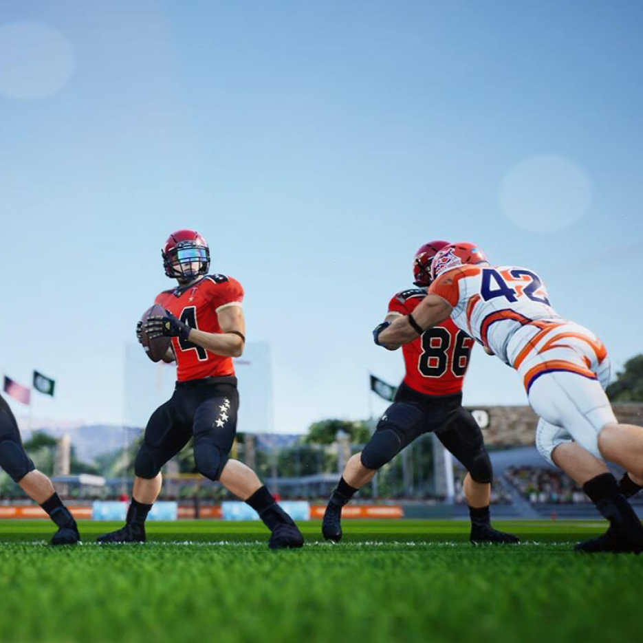 VR football training